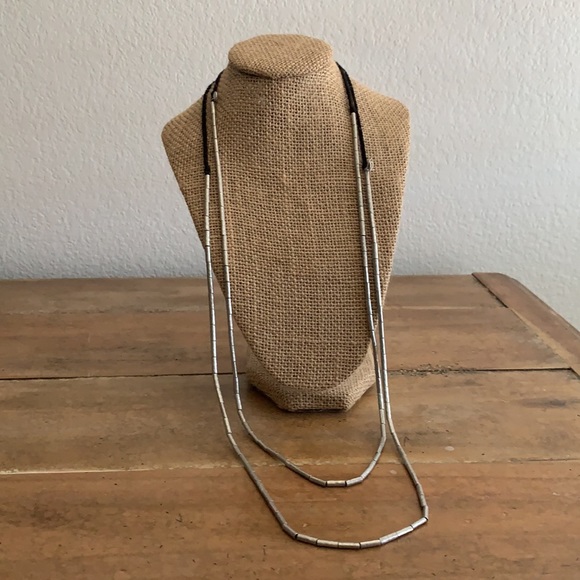 Madewell Jewelry - Madewell Silver Bead Tie Necklaces